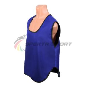 Купить Манишка футбольная односторонняя Spektr Sport синяя, р.36-40 в Соликамске 